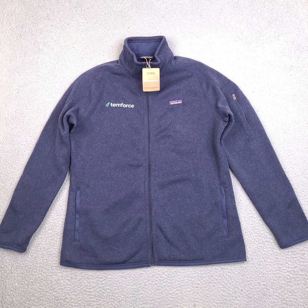 Patagonia Better Sweater Full Zip Jacket Womens XL New Navy Blue 25543 Fleece‎